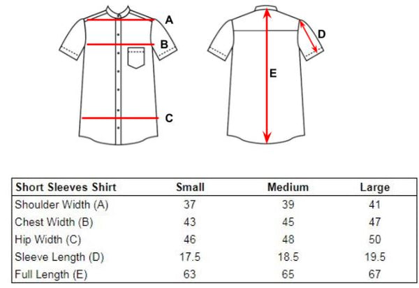 Plain Short Sleeves Mandarin Collar Shirt - Red Wine (SHSSHURW)