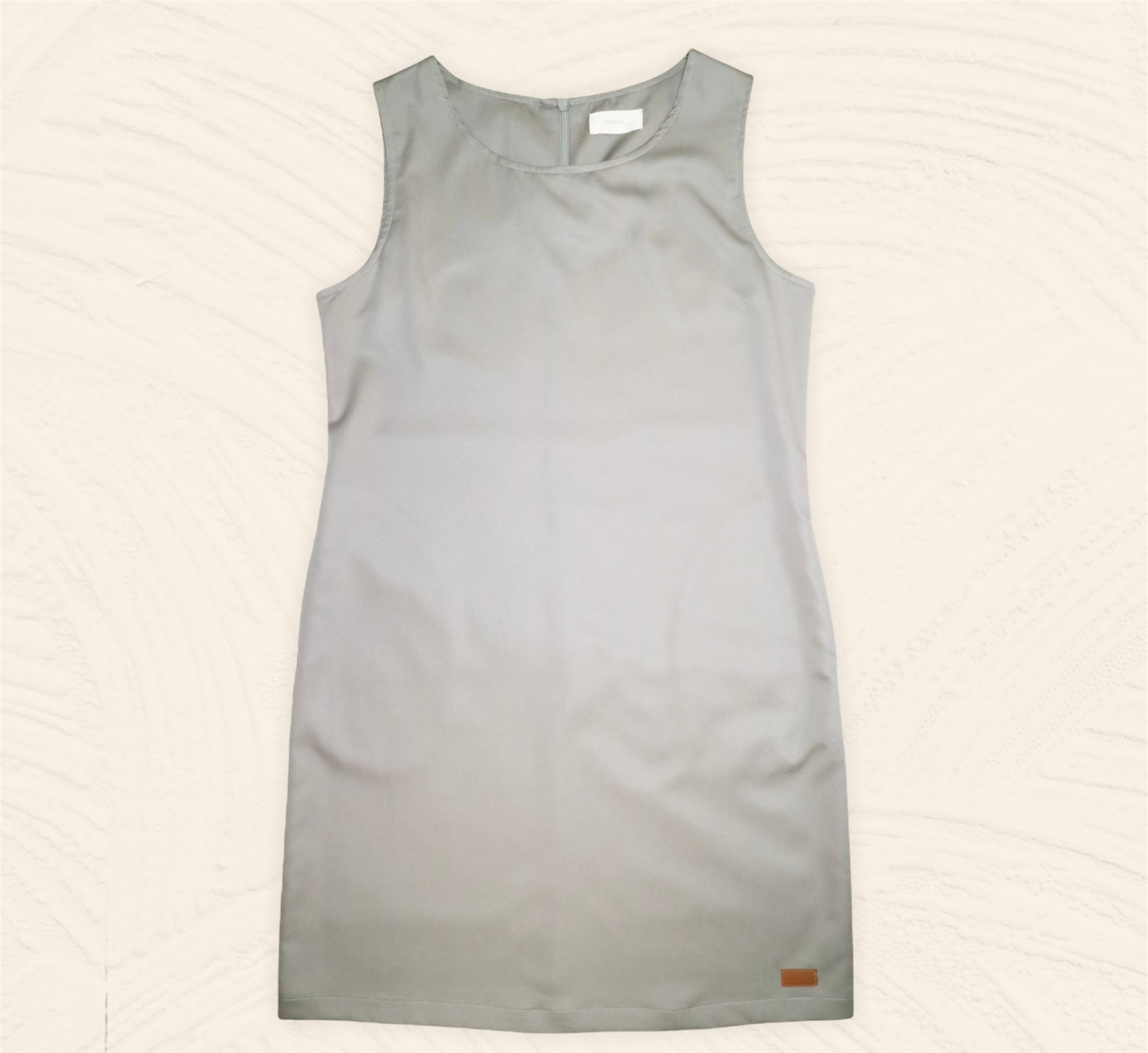 Plain Sleeveless A-Line Dress - Thunder Grey (DMSLHUTG)