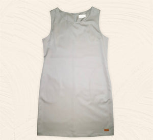 Plain Sleeveless A-Line Dress - Thunder Grey (DMSLHUTG)