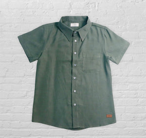 Plain Short Sleeves Shirt - Sage (SHSSLTSG)