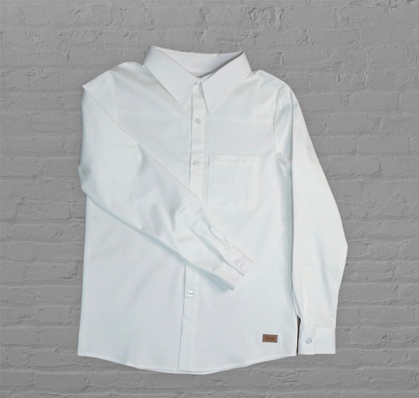 Plain Long Sleeves Shirt - White (SHLSSWWH)